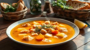 Роскошный Лососевый Суп с Шафраном: как превратить обед в ресторанное удовольствие