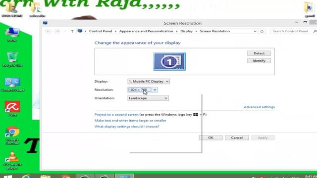 Adjust screen resolution setting windows 8 | 2018 Urdu смотреть онлайн