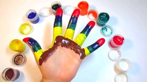 NurseryRhymes| Учим цвета Поем песню Семья пальчиков Пальчиковые краски Развивающее видео для малыш