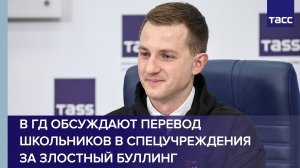 В ГД обсуждают перевод школьников в спецучреждения за злостный буллинг