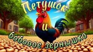 Петушок и бобовое зернышко.Русская народная сказка,сказка на ночь, сказки для детей.