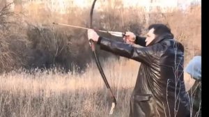 Стрельба из самодельного лука