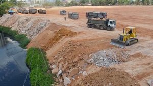 Строительство, большая засыпка, очередной обзор