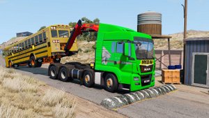 МАШИНЫ ПРОТИВ ЛЕЖАЧЕГО ПОЛИЦЕЙСКОГО #13 В 😱|BeamNG.Drive| Бименджи Драйв