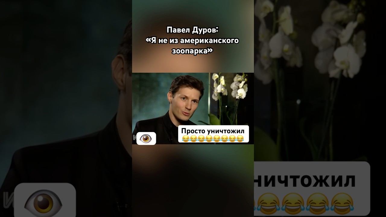 Дуров задавил интеллектом #дуров #павелдуров #озвучка #знаменитости