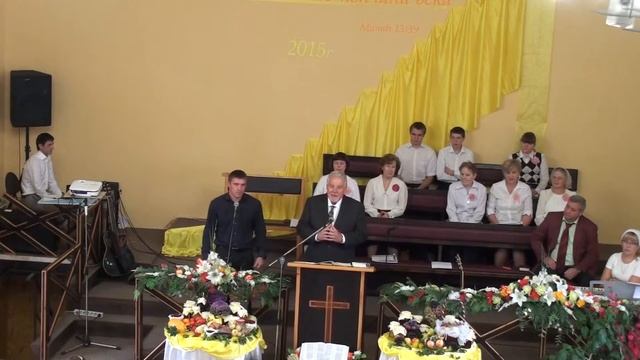 МЕЛЬНИКОВО ЖАТВА ЦЕРКОВЬ СПАСЕНИЕ 11.10.2015г. смотреть онлайн