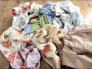 Превращение старых простыней в уникальную коллекцию