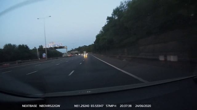 Speed camera flash on 50m/h on M20 motorway смотреть онлайн
