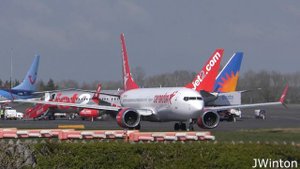 4K Corendon Airlines Boeing 737 MAX visits Newcastle Airport