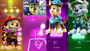 Paw Patrol Marshall vs Paw Patrol Ryder vs Paw Patrol Chase vs Paw Patrol Rocky | Tiles Hop EDM Rus