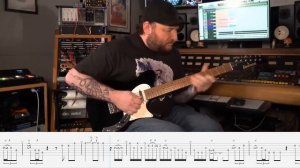 Josh Smith Blues Tab - Ibanez FLATV1 Test - Animated TAB