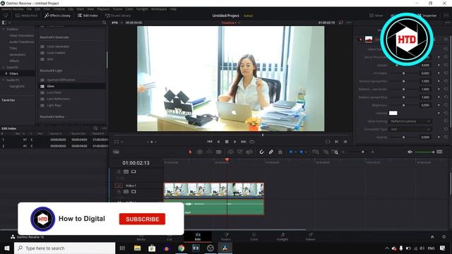 How to Make Glow Effect in Davinci Resolve 16 Quick  Easy