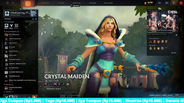 TEST stream PC kentang - DOTA 2 Live смотреть онлайн