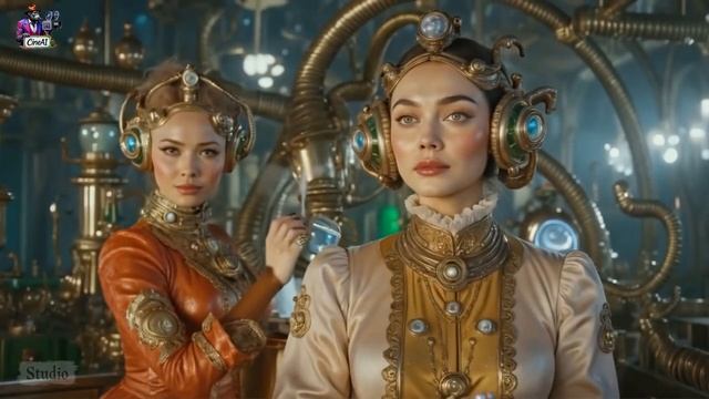 SteamDreams Atlantis Lost - Mechanical Hearts  19th Century Steampunk Sci-Fi AI Microfilm