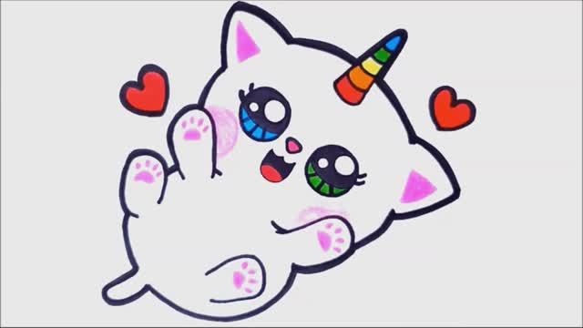 КАК РИСОВАТЬ КОТА РИСОВАНИЕ КОТА легко шаг за шагом как рисовать кошку легко шаг за шагом