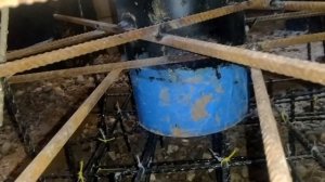 опилкобетон опилкодом и лесенка в нем