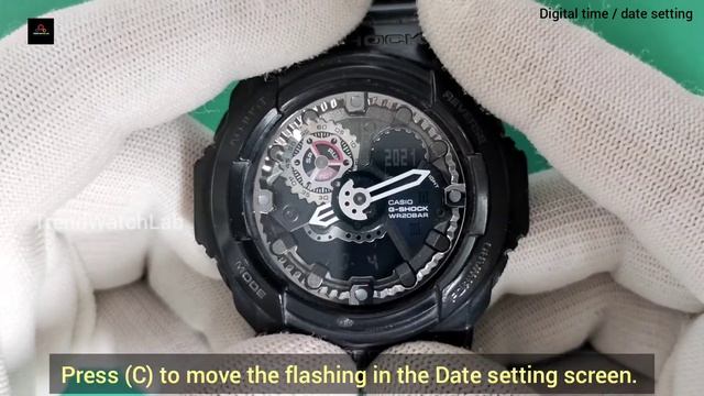 How to set time on Casio G-shock GA-300 (5259).TrendWatchLab смотреть онлайн