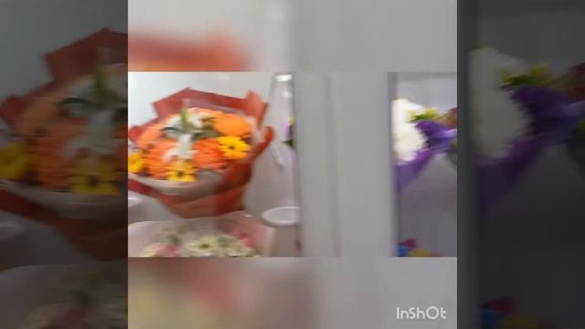 Я с родителями выбирали цветы на день рождения.