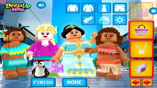 Disney Lego Princess Dress up Game - Play Fun Games for Kids and Toddlers смотреть онлайн