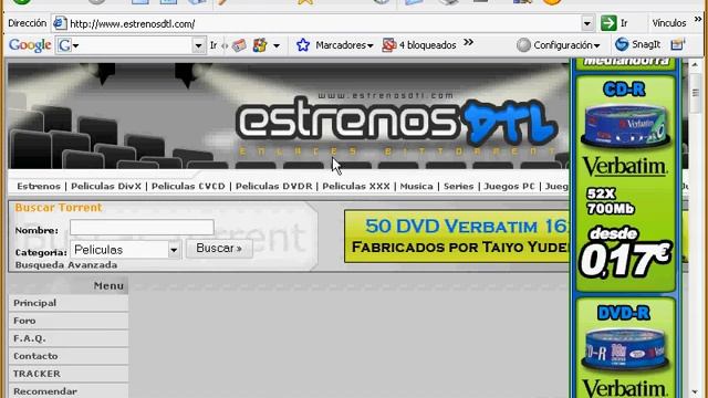 tutorial basico parte 2 para bajar peliculas con bitcomet