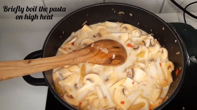 Schnell, einfach & lecker | One-Pot Gericht mit Champignons - Pratik ve kolay mantarlı makarna