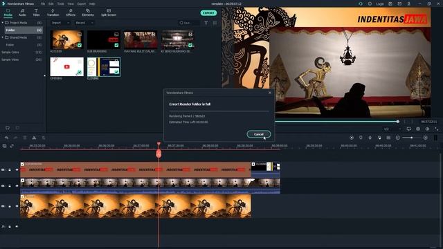 CARA SOLUTIF MENGATASI ERROR RENDER FOLDER IS FULL PADA WONDERSHARE FILMORA #wondersharefilmoraX смотреть онлайн