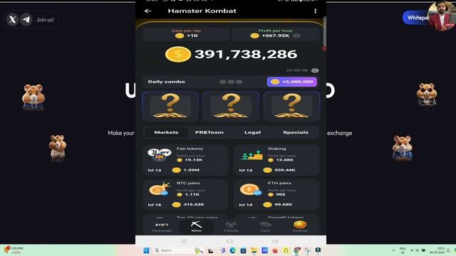 🔥6 Billion points FreeI hamster kombat में  daily correct combo cards कैसे पता करे ? Withdrawal ?