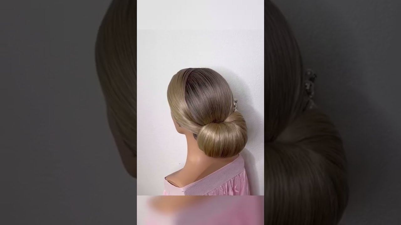 Гладкий Низкий Пучок | Объёмная и Красивая Прическа смотреть онлайн