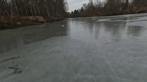 Новый способ поставить самаловки на голом льду.