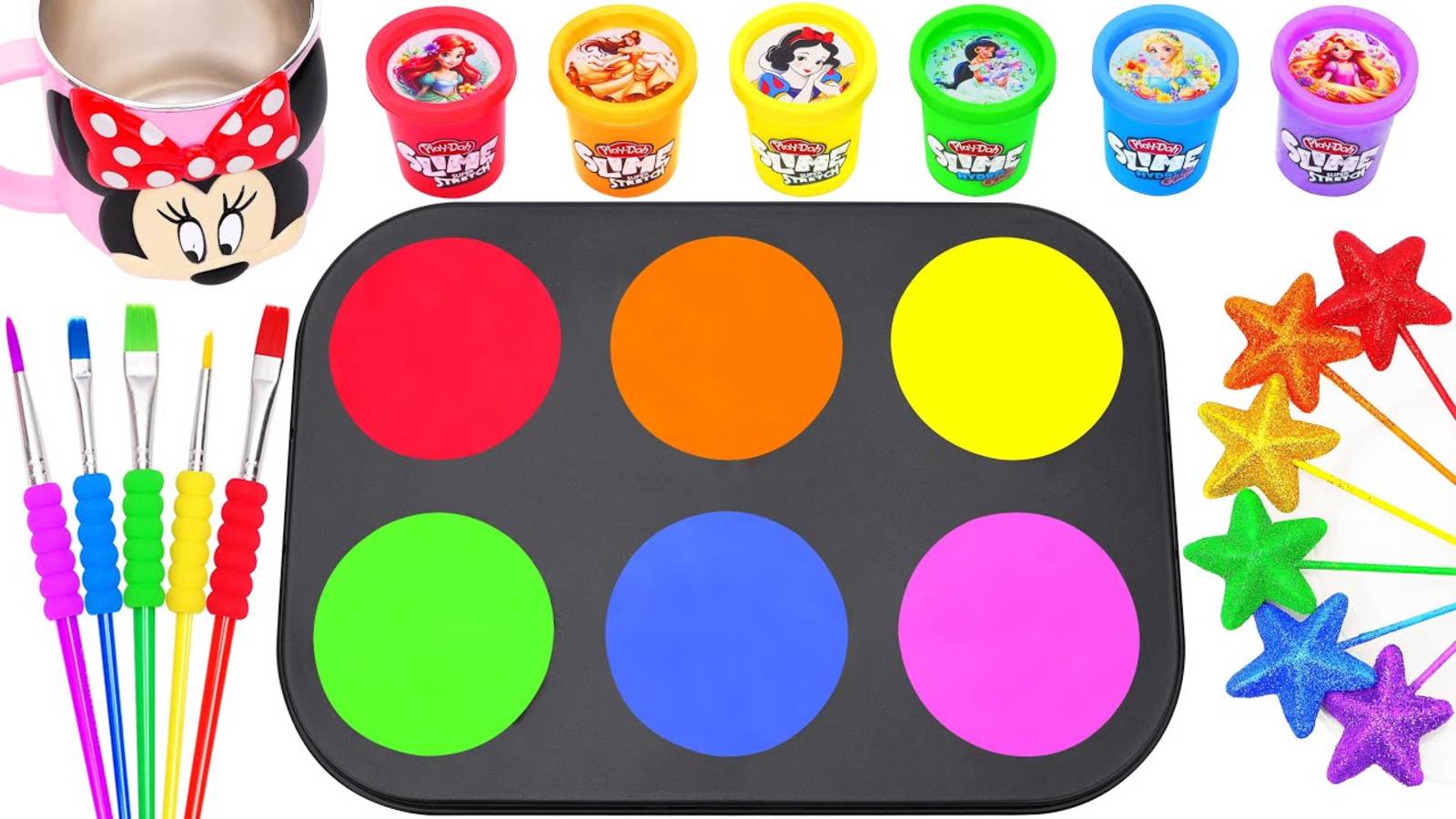 ДЕЛАЕМ РАЗНОЦВЕТНЫЕ СЛАЙМЫ ВИДЕО ДЛЯ ДЕТЕЙ КАНАЛ ИГРАЛКИ-ЗАЛИПАЛКИ