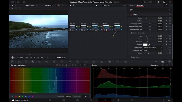 Make Your Dji Aerial Footage More Film-Like // Davinci Resolve 18 Tutorial смотреть онлайн