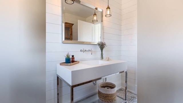 75 Cement Tile Floor Bathroom With An Integrated Sink Design Ideas You'll Love 🌈 смотреть онлайн