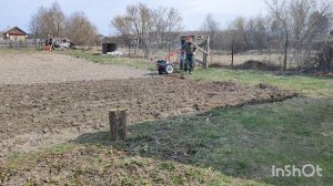 Мотоблок Агат. Бороную мотоблоком Агат огород. Сезон 2025 открыт.
