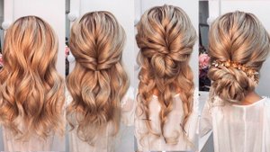 Низкий пучок с косами — мягкая романтичная прическа