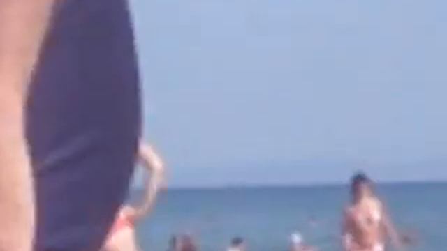 Пляж Благовещенская - на горизонте видна Анапа (июль 2011) смотреть онлайн