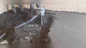 Полусухая, механизированная стяжка пола