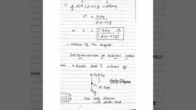 Determination of the charge of an electron - Millikan's oil drop experiment - Class 12 Physics