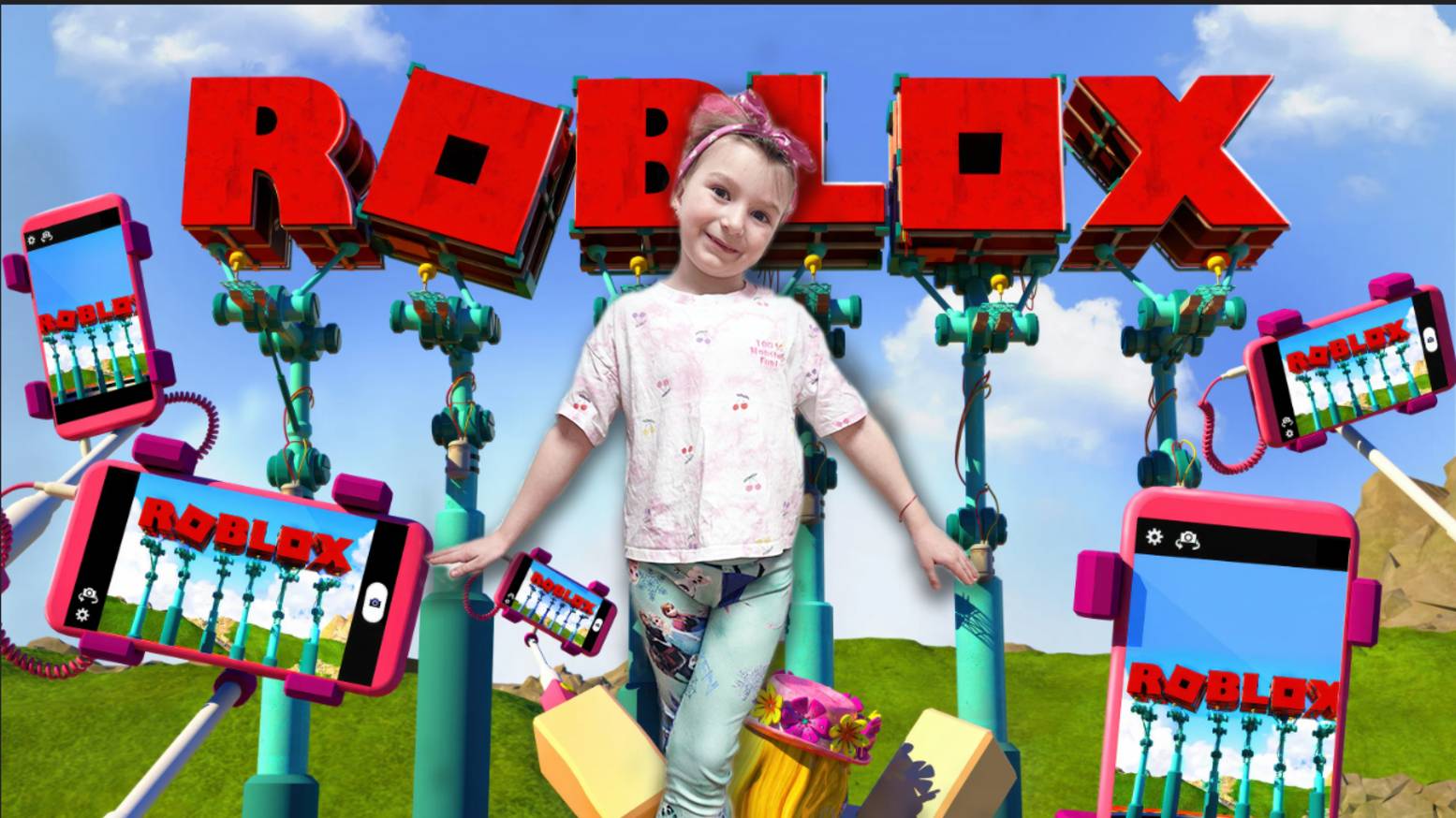 Алиса играет с Roblox