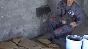 Облицовка фасада камнем. Приклейка камня.