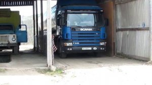 Заезд кормовоза на весы