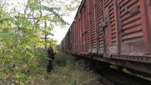 Тепловоз S200-288 Предак ЧМЭ3. вывозит состав из мор.порта На Николаева Гузовой Парк:)