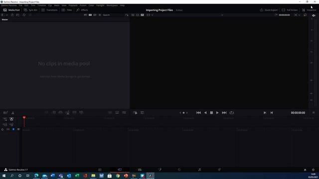 Importing Project Files and relink media in DaVinci Resolve смотреть онлайн