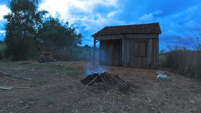 Crafting Cabin's Foundation: Stylish DIY Cement Build for My Cozy Retreat - Slow Living Vlog смотреть онлайн