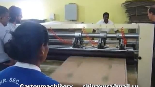 Станок для резки и рилевки гофрокартона смотреть онлайн