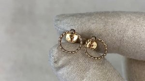 Серьги-пусеты из золота с винтовым замком *029922*