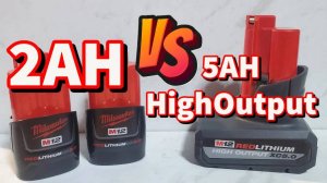 Тест Батареек Milwaukee M12 (5AH High output против 2AH)
