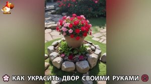 Как украсить двор дома фото идеи (315) 🏡 для дачи и сада своими руками 🌷🪻🌺💮