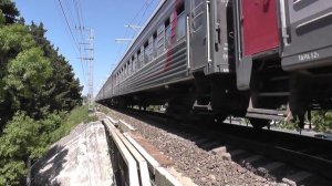 Электровоз 2ЭС4К-140 с пассажирским поездом Орск - Адлер