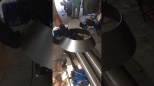 Вальцовка конуса на вальцовочном станке AZMT-V1300 #вальцы
