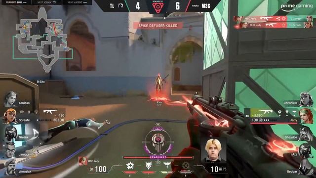 M3C Jady UNBELIEVABLE TRIGGER DISCIPLINE in 1v2 vs Team Liquid | VCT EMEA LCQ GRAND FINAL смотреть онлайн